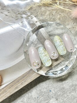 ルミライズ(Lumirise)/ニュアンスツイードネイル