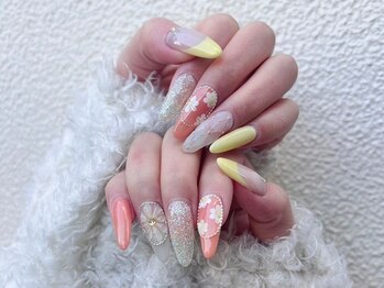 ネイルサロン マーチ おもろまち店(NAIL SALON MARCH)の写真/≪持込OK≫韓国/ニュアンスでSNS映え◎写真のアートは【自爪¥4862/長さ出しジェル¥7524/スカルプ¥8855】