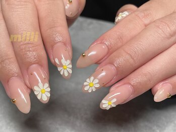 ミリネイルズ(milli nails)/ぷっくりフラワー