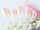 桜色ラメグラデ