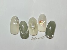ライトネイルズ センリ(Light nails SENRI)/ぷっくりフラワーネイル