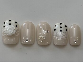 バラドットレースリボン　¥8000