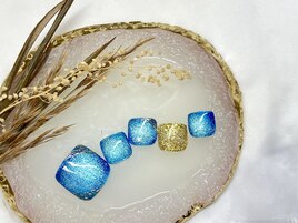 フット　マグネット ブルー