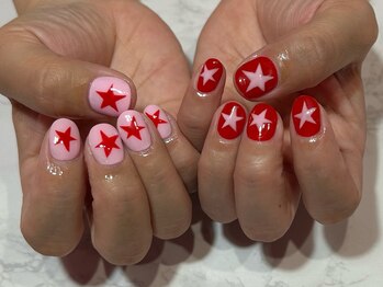 ニュアンス 星 ネイル