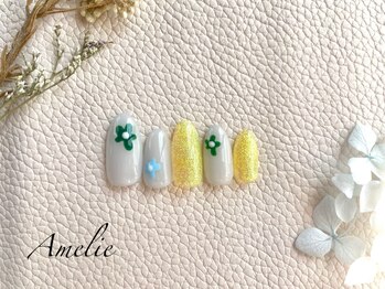 アメリ(Amelie)/ワンカラー/お花/春夏