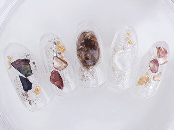 ネイルサロン あかねいろ/夏色シェルネイル クリアネイル