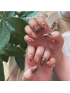 Autumnニュアンスネイル