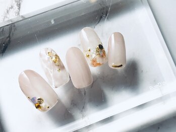 ツメトトノウ/大理石風☆ニュアンスネイル