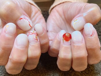 エスネイル(Snail)/お正月ネイル