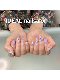 カラフルシェルネイル