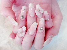 デコール 心斎橋(DECOR)/チークマグネットリボンネイル