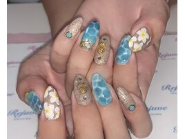 ハワイアンな海ネイル☆