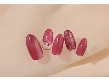 エムスラッシュ ネイル センター北店(M.SLASH)/キラキラマグネットネイル