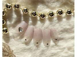 ラメグラデ×ハート