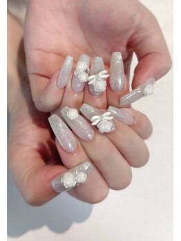 ネイルサロン エフ(ef)/ホワイトローズ