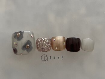 アンネ 梅田 ALLYS店(ANNE)/foot art design6月☆パラジェル