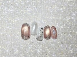 7月定額/シンプル夏ネイル