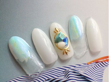 ネイルサロン ティディ(TIDY)/シンプルリゾート★天然石ネイル