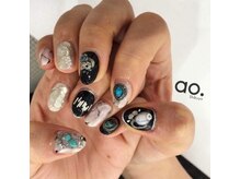 アオ 渋谷(ao.)/black × turquoise