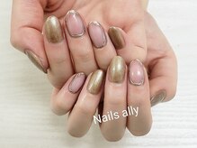 ネイルズアリー 立川店(Nails ally)/ニュアンス×囲み