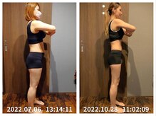 美容整体院元 光の森店/ダイエット3ヵ月 before&after