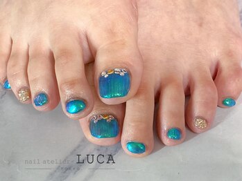 ネイルアトリエルカ(nail atelier LUCA)/M-842 大人可愛いバカラネイル
