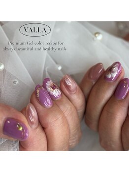 サンカリネイル バイ ヴァラ 新居浜 船木店(sankari nail by VALLA)/フラワーネイル*キレイ*大人