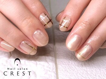 クレスト 桜川店(CREST)の写真/【シーンを選ばないシンプルデザインが人気◎】店内サンプルから選べる上品デザインをご提案♪オフ無料◎