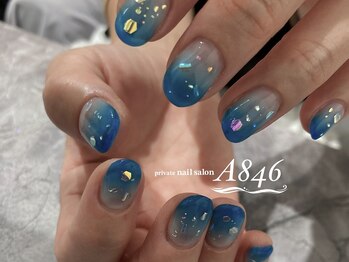 エーハチヨンロク(A846)/カラーグラデ+追加アート