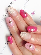 ハプティック/ピンク×シースルー