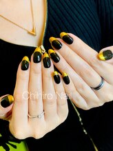 チヒロネイル/ミラーフレンチネイル