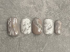 春の淡色もやもやアート