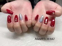 マンディーズ(MandY's)/赤/ラメ/パーツ