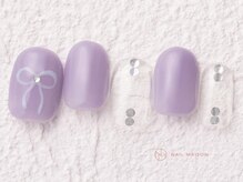 ネイルメゾン 新宿店(NAIL MAISON)/クリアリボン韓国パステル¥6800