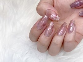 パープルニュアンスネイル