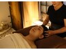 人気コ-ス３◆頭まで巡る身体へ！ハ-ブ蒸30+マレ-オイルリンパ60+ヘッド15
