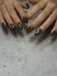 シアーブラウンでワンカラー