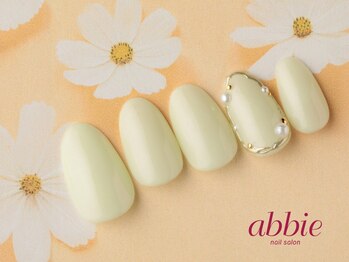 ネイルサロン アビー 宮益坂店(abbie)/パステルグリーン◇¥10043