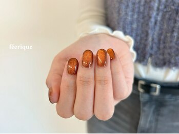 フェリークネイル(feerique nail)/秋ネイル/マグネットネイル/圓山