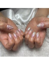 リシアネイル 高崎緑町店(Recia Nail)/ツイード/ボルドー/マグネット