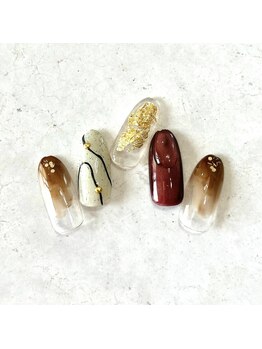 ミュナ(myuna)/ニュアンスうねうねネイル