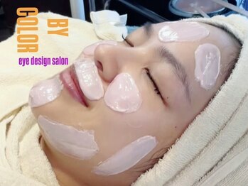 バイカラー(BY COLOR)の写真/【お顔の産毛が気になる方必見！】ワックス脱毛でツルっと潤艶タマゴ肌に♪お化粧ノリもUP◎
