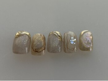 アイネイルズ 池袋店(I-nails)/グレージュニュアンス