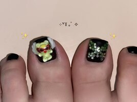 親指パーツ&ストーン foot nails