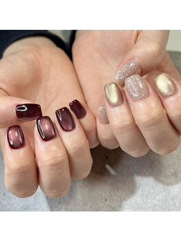 リファインネイル(refinenail)/ちぐはぐワンカラー/enoi