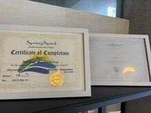 クリスティーナ公式認定証/ハワイ現地で取得の’’ロミロミ’’