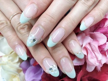 ディーネイル 天王寺(D-nail)/【小山】爽やかフレンチネイル