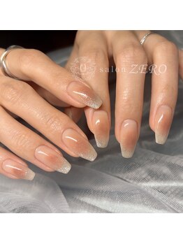 サロンゼロ インフィニティー/くすみカラーチークネイル
