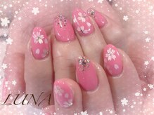 ネイルアンドまつ毛エクステ ルーナ 八王子店/☆シンプルスプリングネイル☆