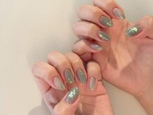 シベル(Ci belle)/先端ラメネイル/夏ネイル